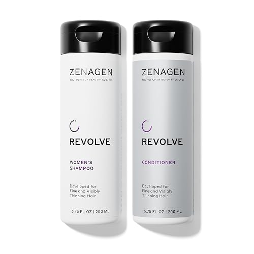 Zenagen Revolve Thickening Shampoo & Conditioner Bundle for Women (6.75 oz Each) - For Fine & Thinning Hair, Supports Fuller, Thicker-Looking Hair Beauty & Personal Care Zenagen
