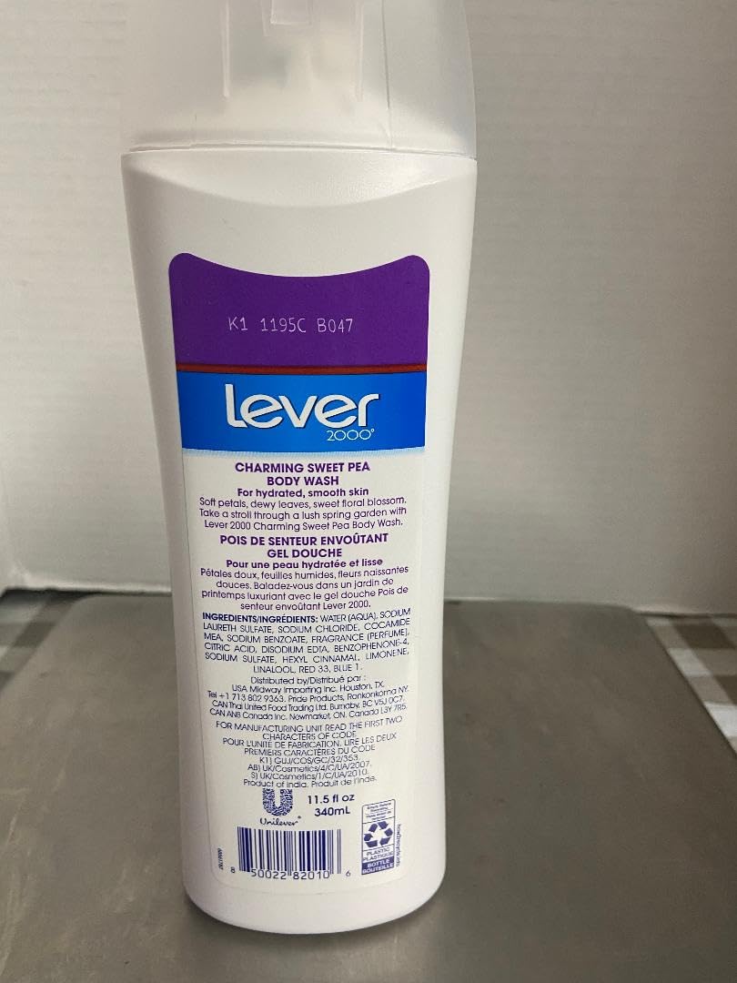 Lever 2000 Hydrating Women's Body Wash for Fresh Soft Skin, Charming Sweet Pea 11.5oz Beauty & Personal Care Lever 2000