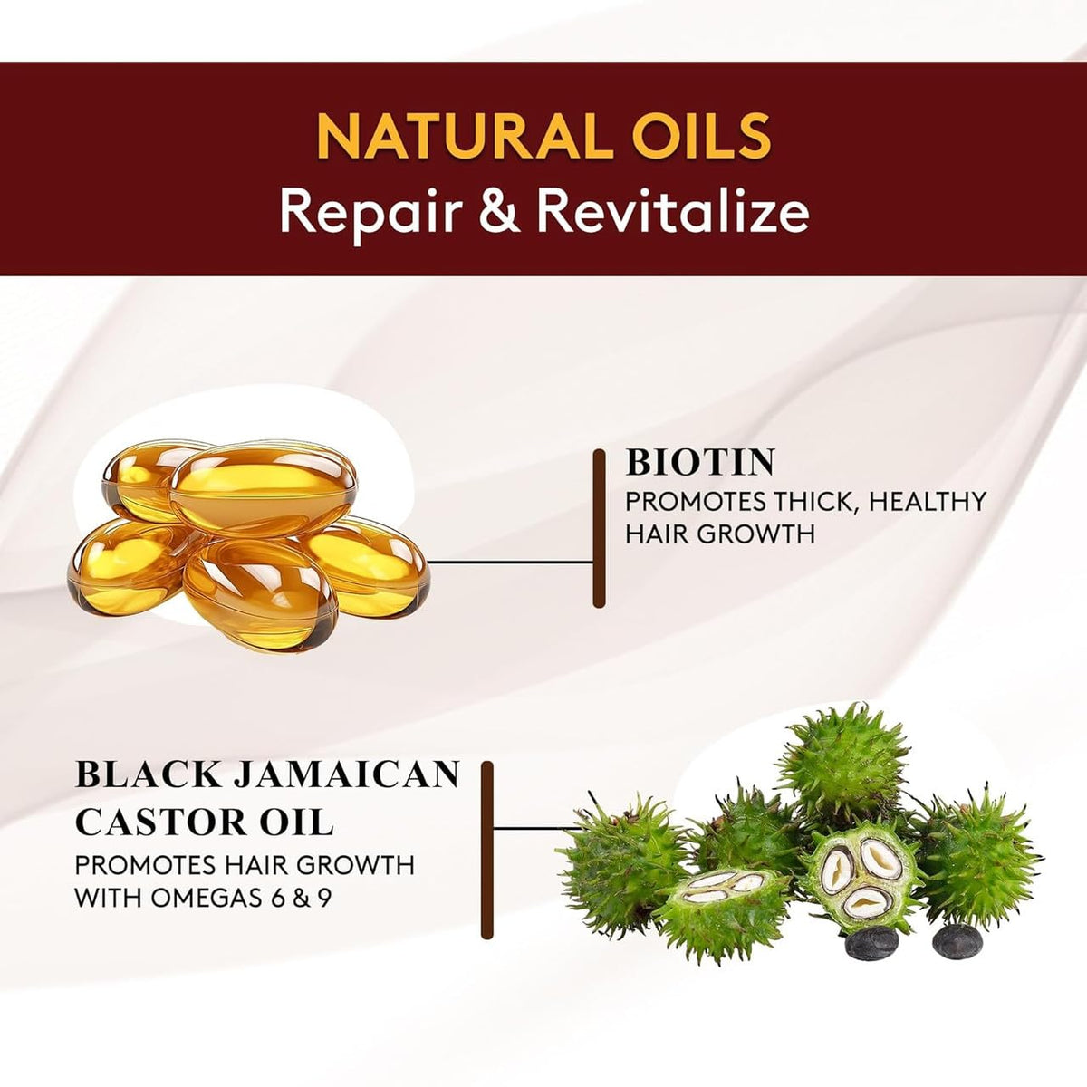 OKAY Black Jamaican Castor Oil with Biotin, Moisturizing Hair and Scalp Oil for Softness and Shine, 4 oz