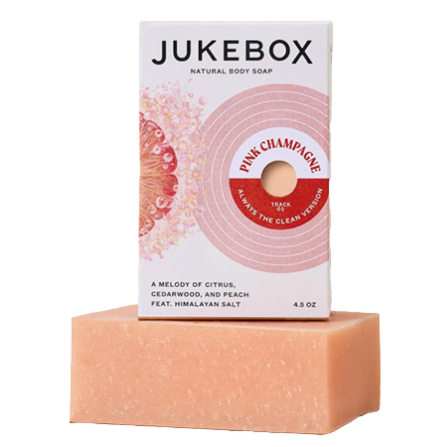Jukebox Soap, Pink Champagne Scent, Natural Bar Soap for Women, Cold Process, Bath Soap with No Harmful Ingredients,Created for All Skin Types,Pink Beauty & Personal Care JUKEBOX