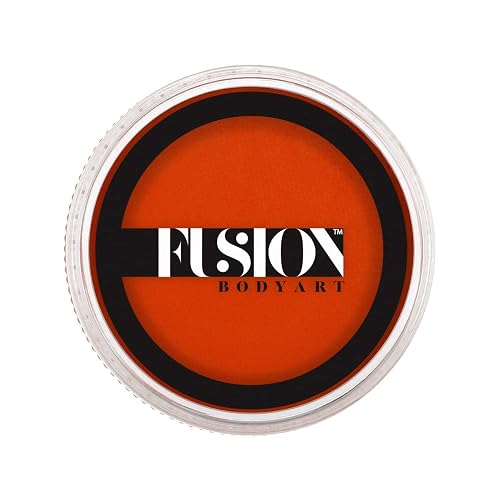 Fusion Body Art Pro Face Paint | Prime Orange Zest (32gm), Professional Quality Water Activated Face and Body Paint Supplies Single Makeup Cake Beauty & Personal Care FUSION BODY ART
