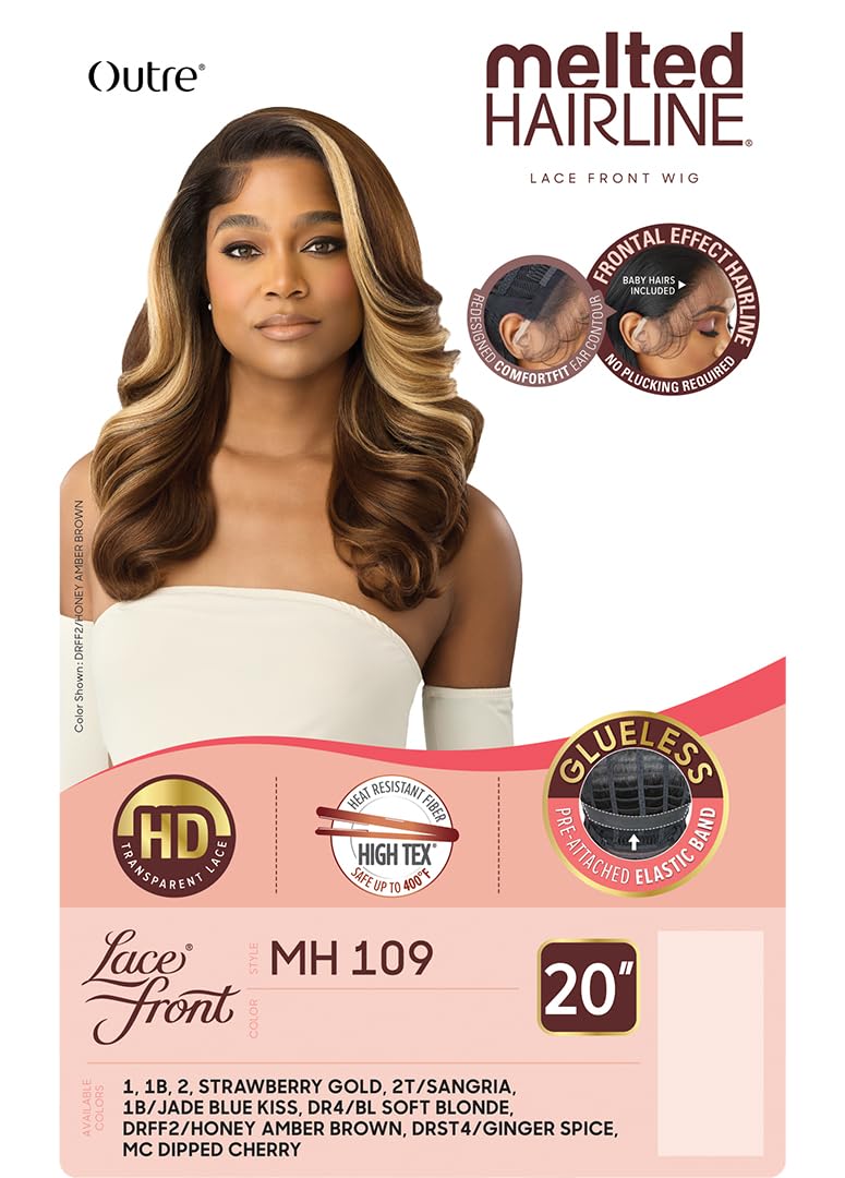 Outre Lace Front Wig - Melted Hairline - MH 109 (JET BLACK 1)