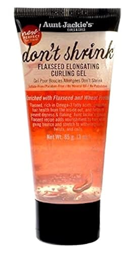 Aunt Jackie's Don't Shrink Flaxseed Elongating Curling Gel 3 Oz Beauty & Personal Care Aunt Jackie's