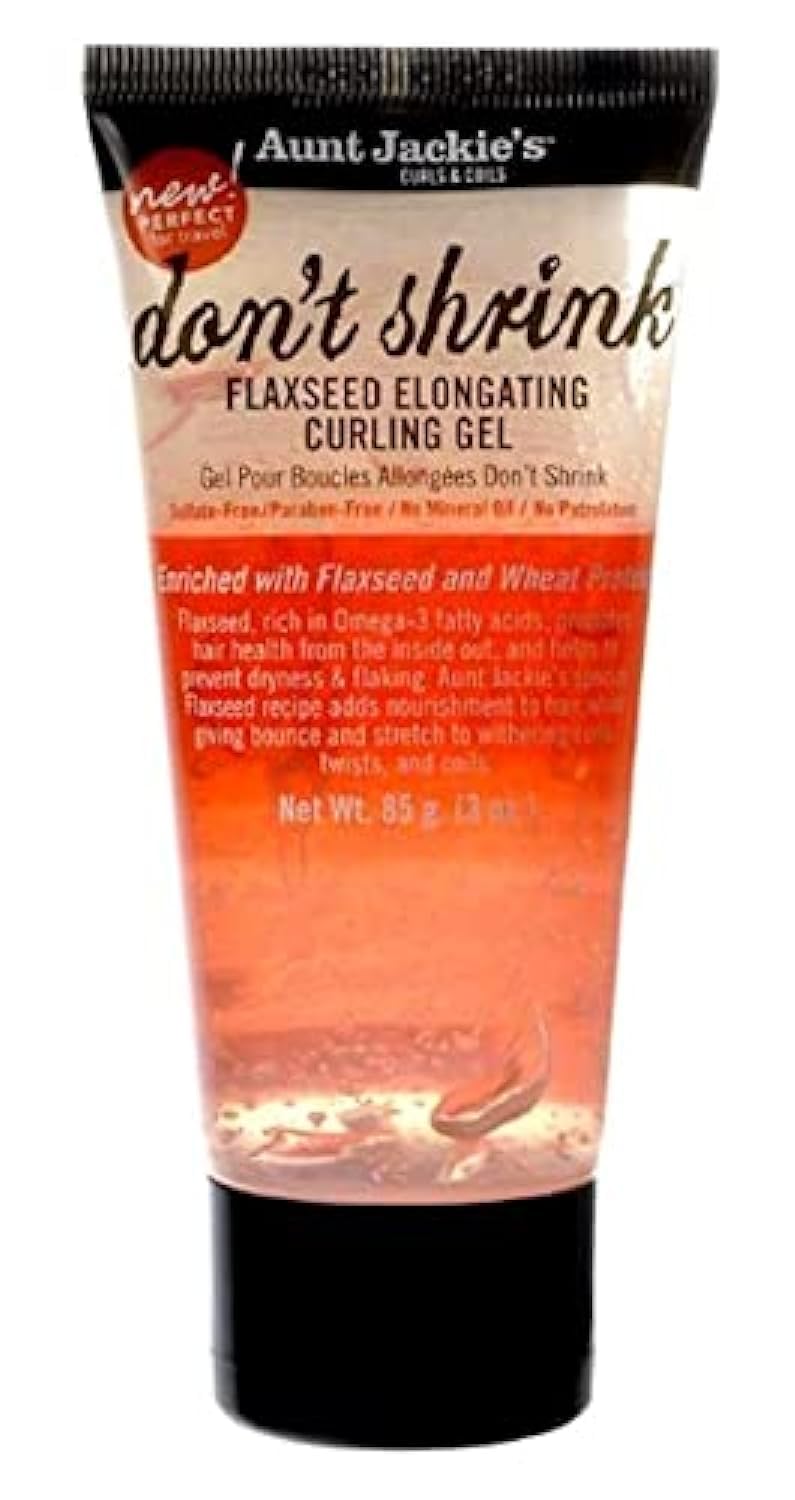 Aunt Jackie's Don't Shrink Flaxseed Elongating Curling Gel 3 Oz Beauty & Personal Care Aunt Jackie's