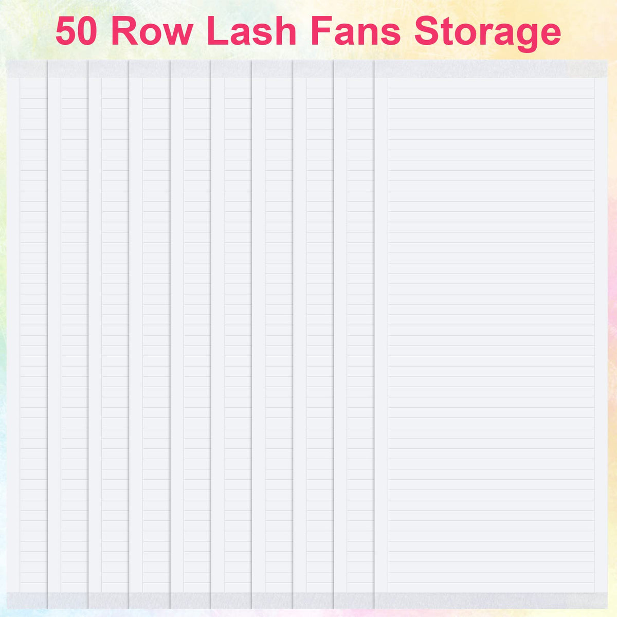 OIIKI False Eyelash Fans Paper Tape 1000pcs, Double Sided Adhesive Eyelash Fan Tape Holder Sticky Lash Strip, Eyelash Extensions Storage Tape Fast Fan Beauty & Personal Care OIIKI