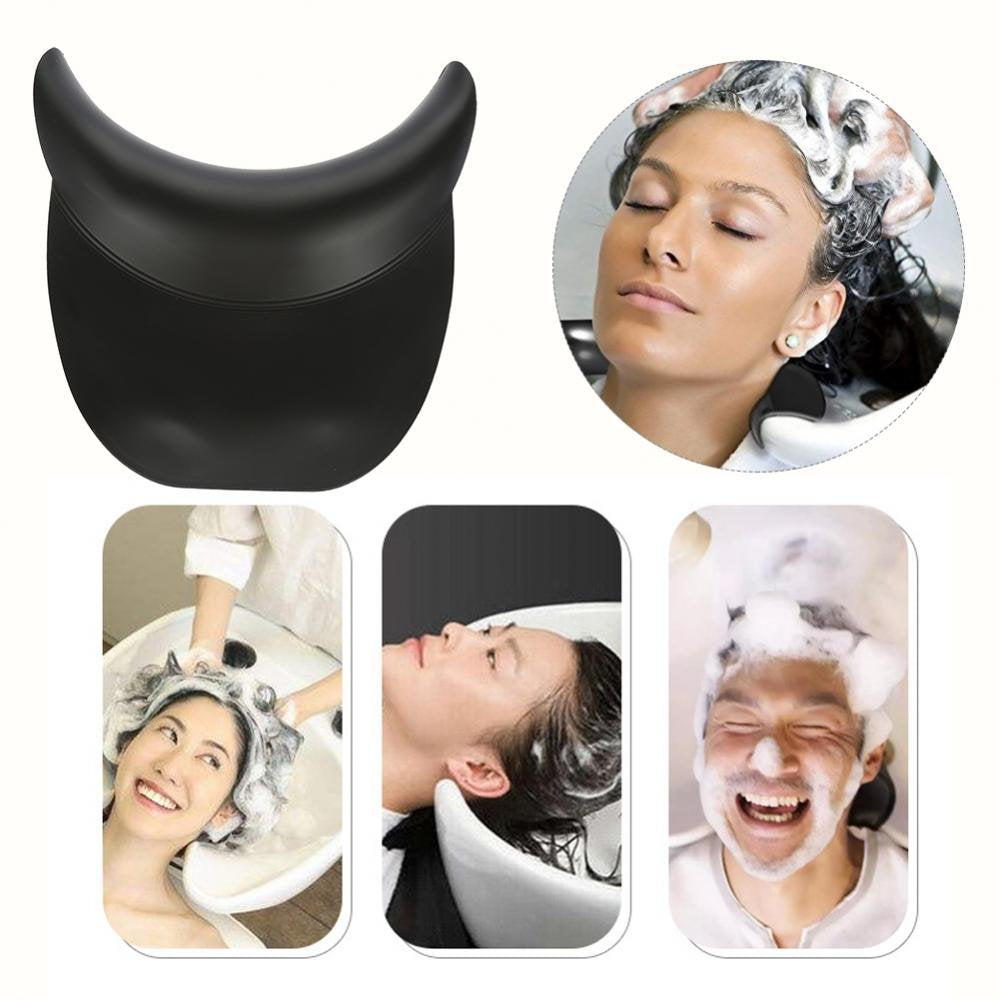 Soft Silicone Shampoo Bowl Neck Rest,Neck Rest For Sink Hair Washing,Silicone Shampoo Neck Head Rest Cushion, Soft Hairdressing Backwash Bowl Hair Beauty and Personal Care Semme