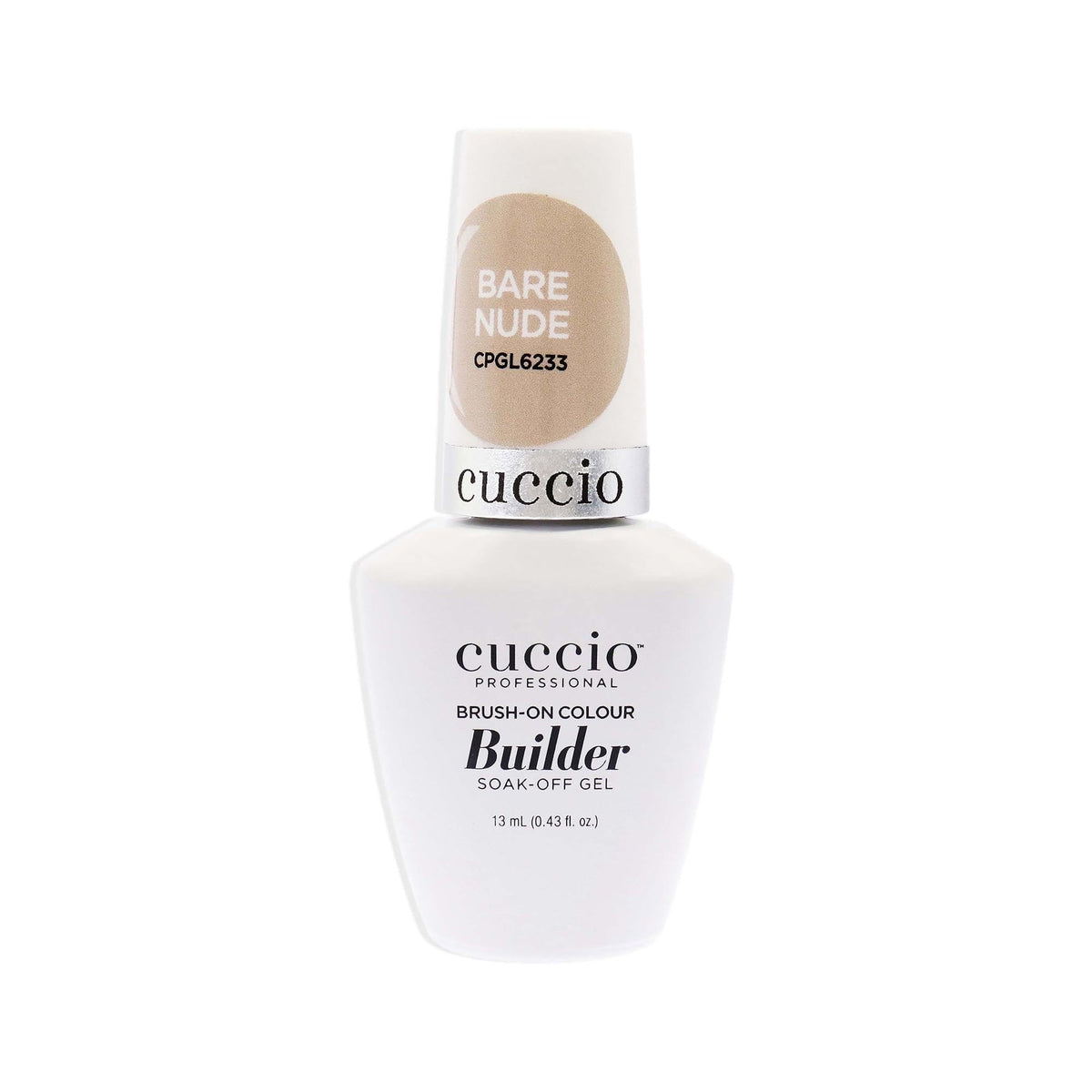 Cuccio Pro Brush-On Colour Builder Soak-Off Gel - Calcium Enriched - Easy Brush-On - Perfect Light Color - Reinforce, Build, Shape And Extend