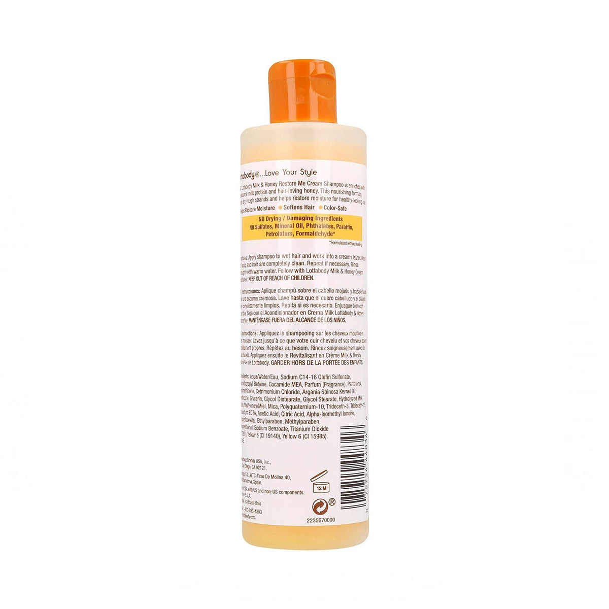 LOTTABODY Lotta Body Shampoo Milk & Honey 10.1oz, 10.1 Oz