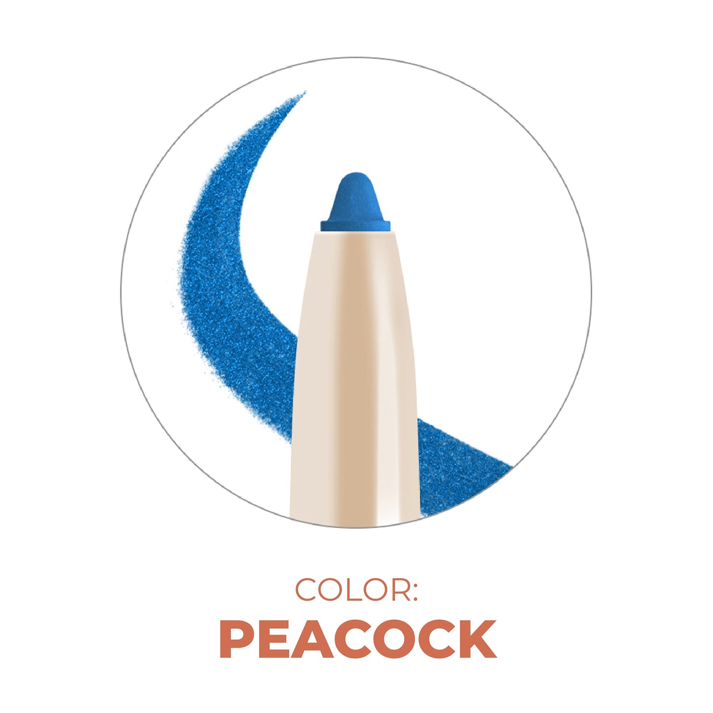 Beauty For Real I-Line 24-7 Eyeliner, Peacock - Rich, Brilliant Blue - Long-Wearing, Waterproof Gel Formula - Safe for Sensitive Eyes & Contact Lens Beauty & Personal Care Beauty For Real