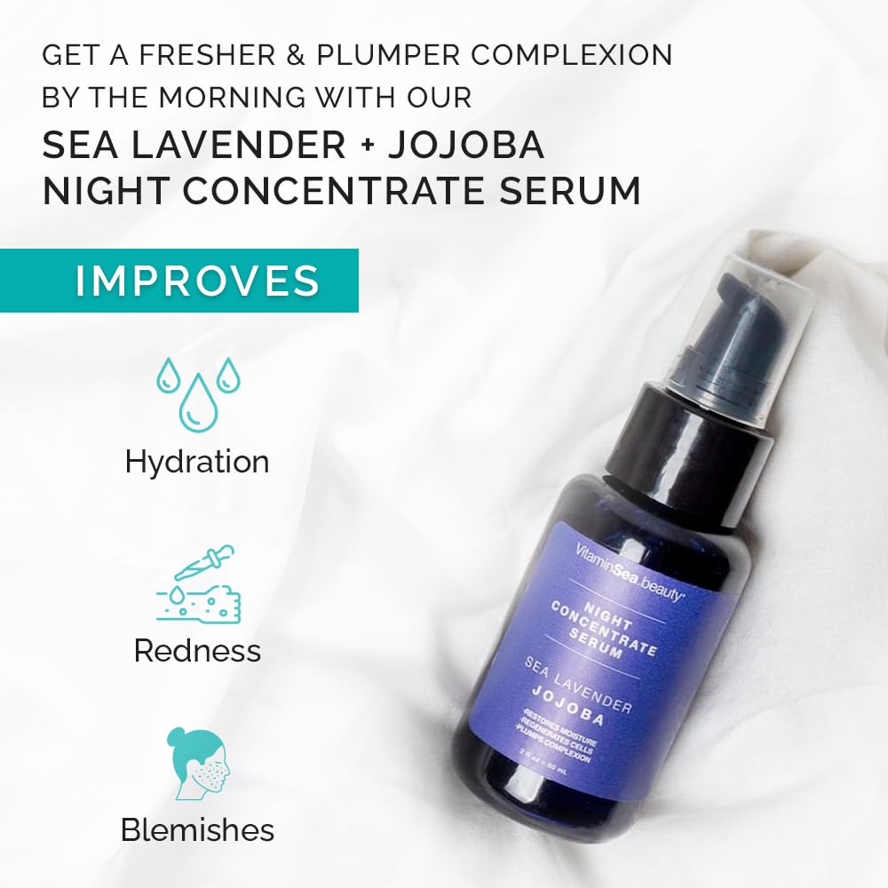 Night Concentrate Serum with Sea Lavender and Jojoba by Vitamins and Sea beauty Beauty & Personal Care VITAMINS AND SEA BEAUTY