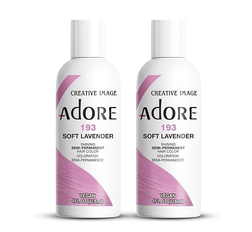 Adore Semi Permanent Hair Color (193 Soft Lavender) (2 Pack) | Vegan & Cruelty-Free Pink Hair Dye | No Ammonia, No Peroxide, No Alcohol | 4 Fl Oz Beauty & Personal Care Adore