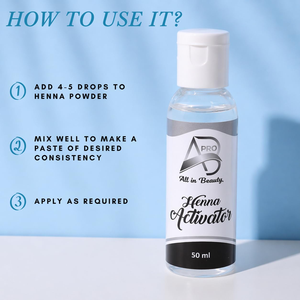 ALL IN PRO BEAUTY Henna Activator for Brows - Fixative Mixer, Enhances Color Intensity, Uniformity, Application Control & Long-Lasting Professional Beauty & Personal Care ALL IN PRO BEAUTY