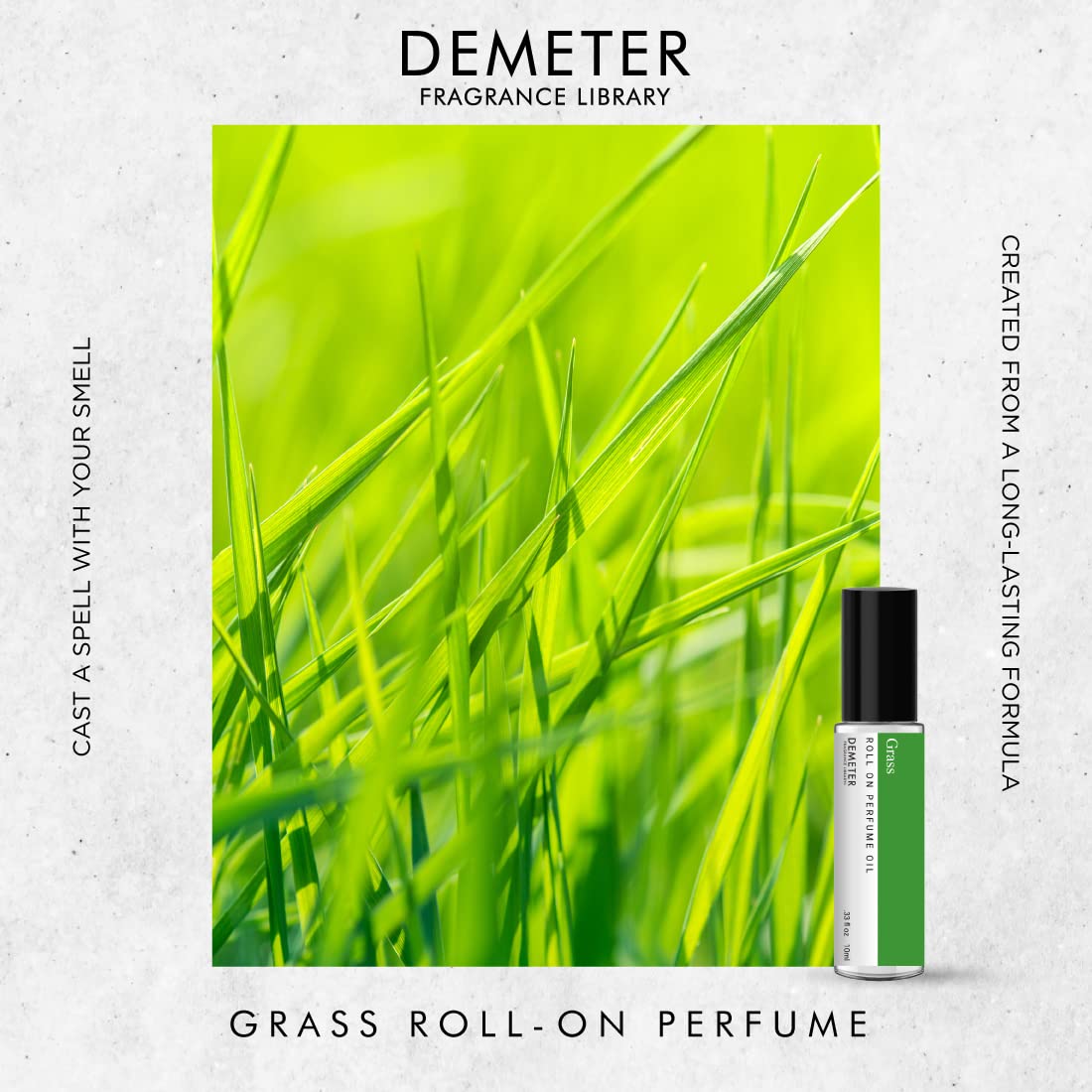 DEMETER Grass Roll On Perfume Oil, 0.33 Oz, Long-Lasting Beauty & Personal Care DEMETER