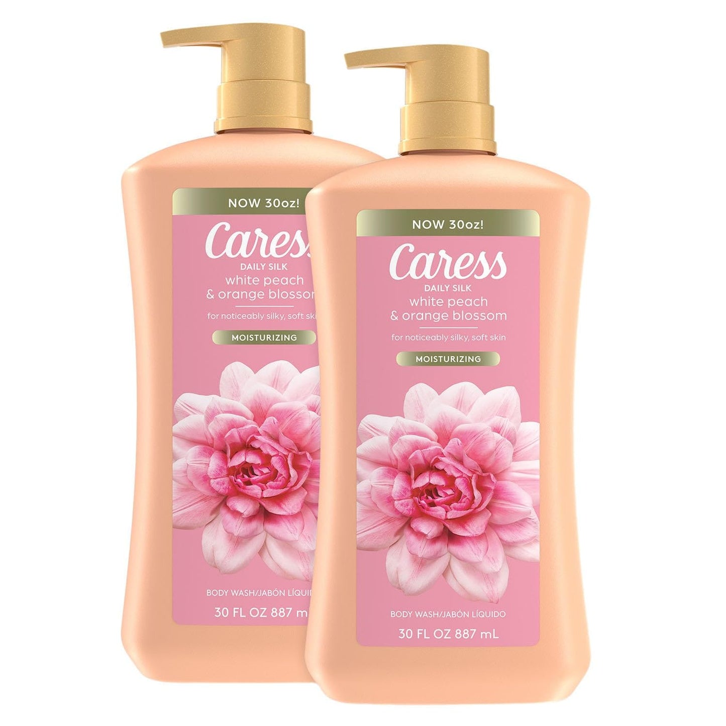 Caress Daily Silk Hydrating Body Wash, Peach & Orange Blossom, 30 Fl Oz (2 Pk) Beauty & Personal Care Caress