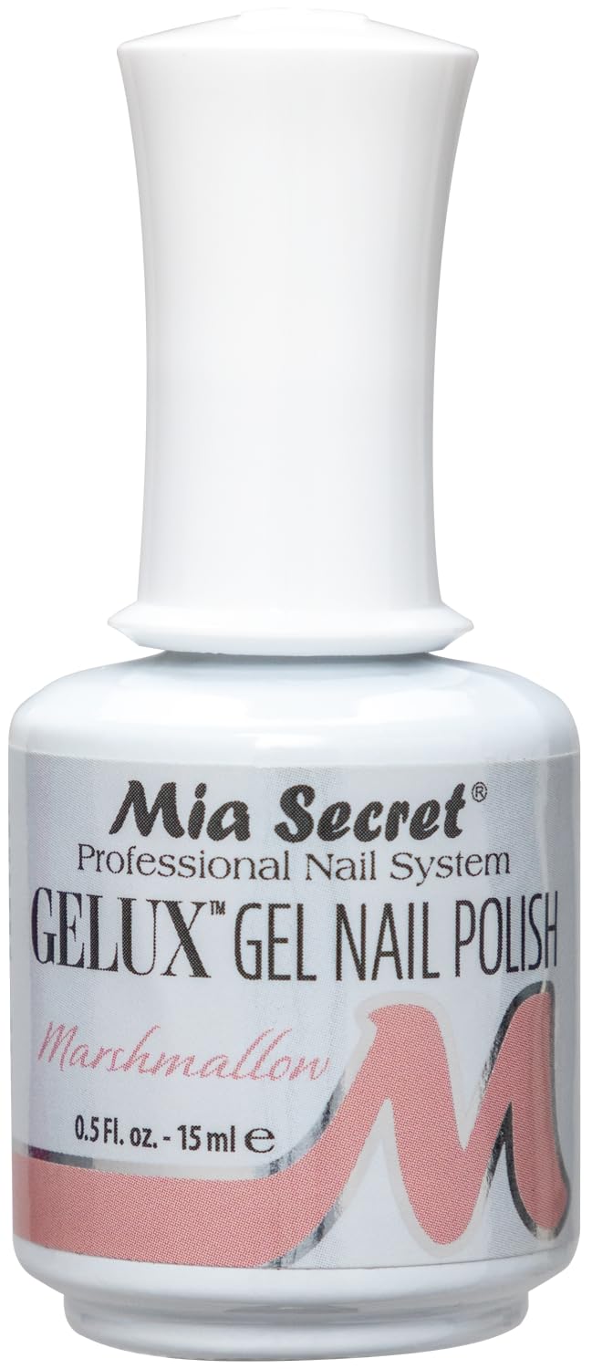 Mia Secret Gelux Soak-off gel nail polish color Marshmallow - Gel polish cured with nail lamp - Esmaltes para uñas en gel de larga duración para