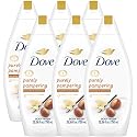 Dove Body Wash 6-Pack - Purely Pampering, Shea Butter & Warm Vanilla for Softer, Smoother Skin, 25.36 Fl Oz Ea Beauty & Personal Care Dove