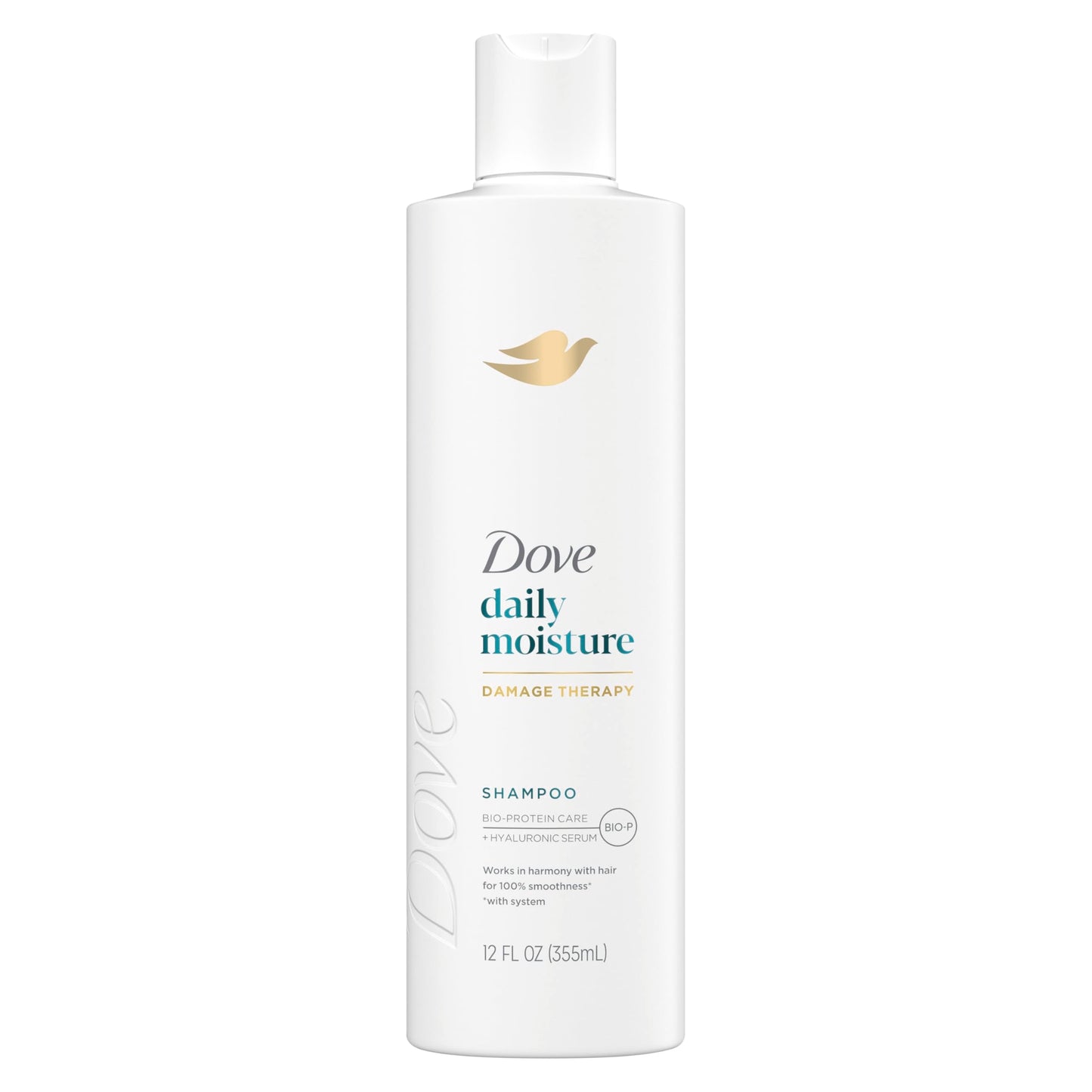 Dove Damage Therapy Shampoo Daily Moisture for Dry Hair with Bio-Protein Care Technology and Hyaluronic Serum 12 Fl Oz Beauty & Personal Care Dove