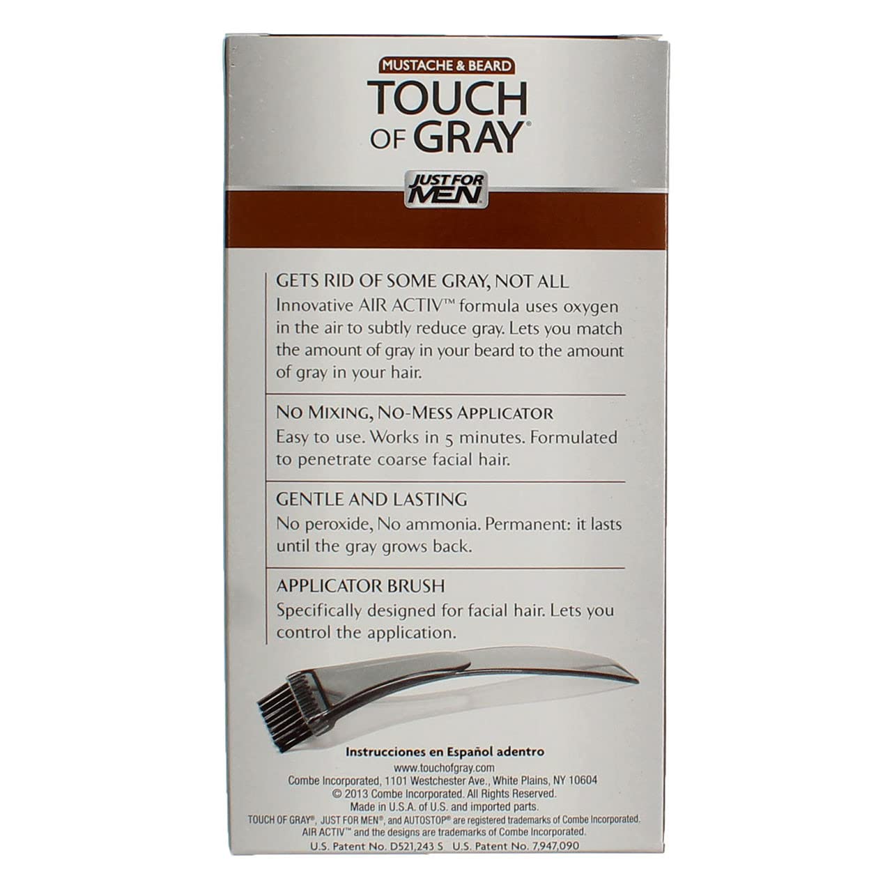 JUST FOR MEN Touch of Gray Hair Color, Mustache & Beard Kit, Light & Medium Brown B-25/35, 1 ea (Pack of 4) Beauty & Personal Care Just for Men