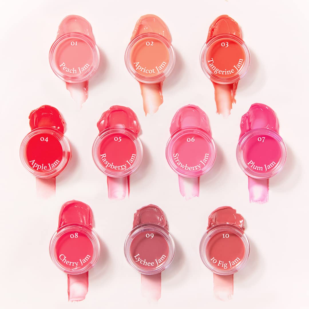 dasique Fruity Lip Jam (#01 Peach Jam) - High-shine finish - Moisturizing - Vegan, Cruelty Free - Lip Balm Beauty and Personal Care dasique