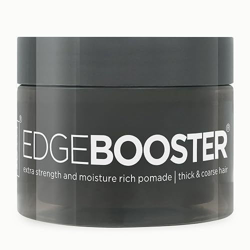 Style Factor Edge Booster Extra Strength & Moisture Rich Pomade | Strong Hold Edge Control Gel for Thick & Coarse Hair | High Shine, Non-Greasy Beauty & Personal Care Style Factor