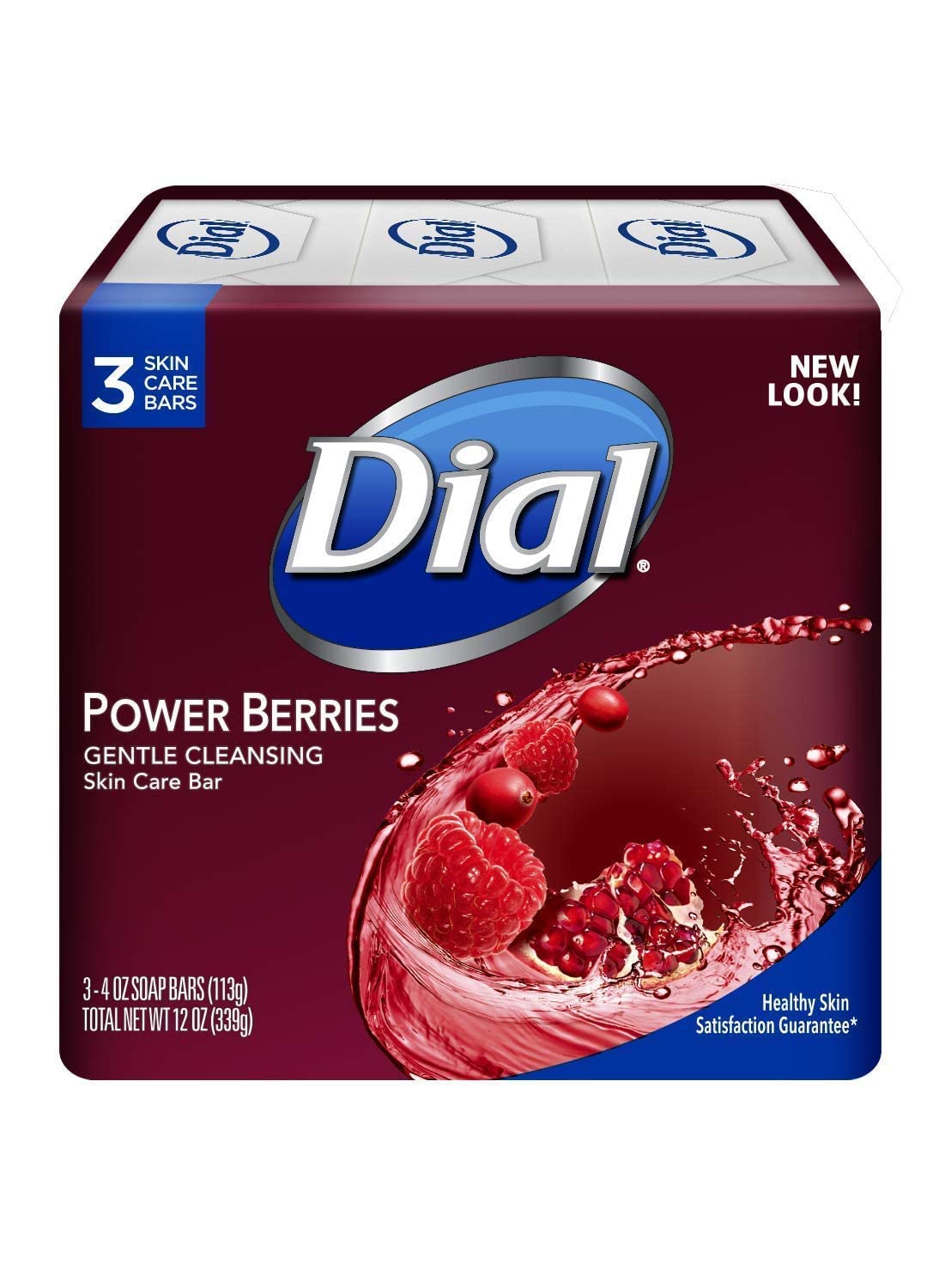 Dial Glycerin Soap Bars with Power Berries, Raspberry, Pomegranate, Cranberry, 12 Oz Beauty & Personal Care Dial