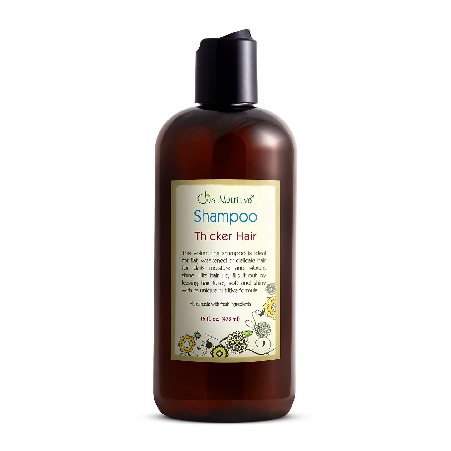 Just Nutritive Thicker Hair Shampoo | Hair Thickening | Hair Growth Thickening Shampoo | Grow Thick Hair | Hair Thickening Treatment for Men and Women Beauty & Personal Care Just Nutritive