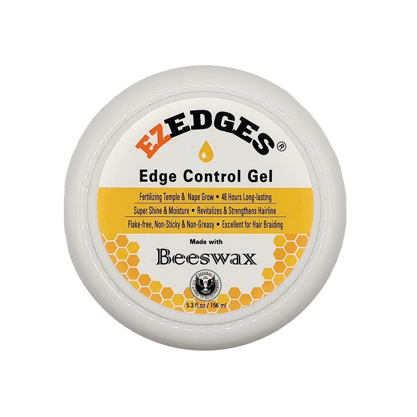 EZEDGE Edge Control Gel with Beeswax (5.3 oz) Beauty & Personal Care EZEDGE