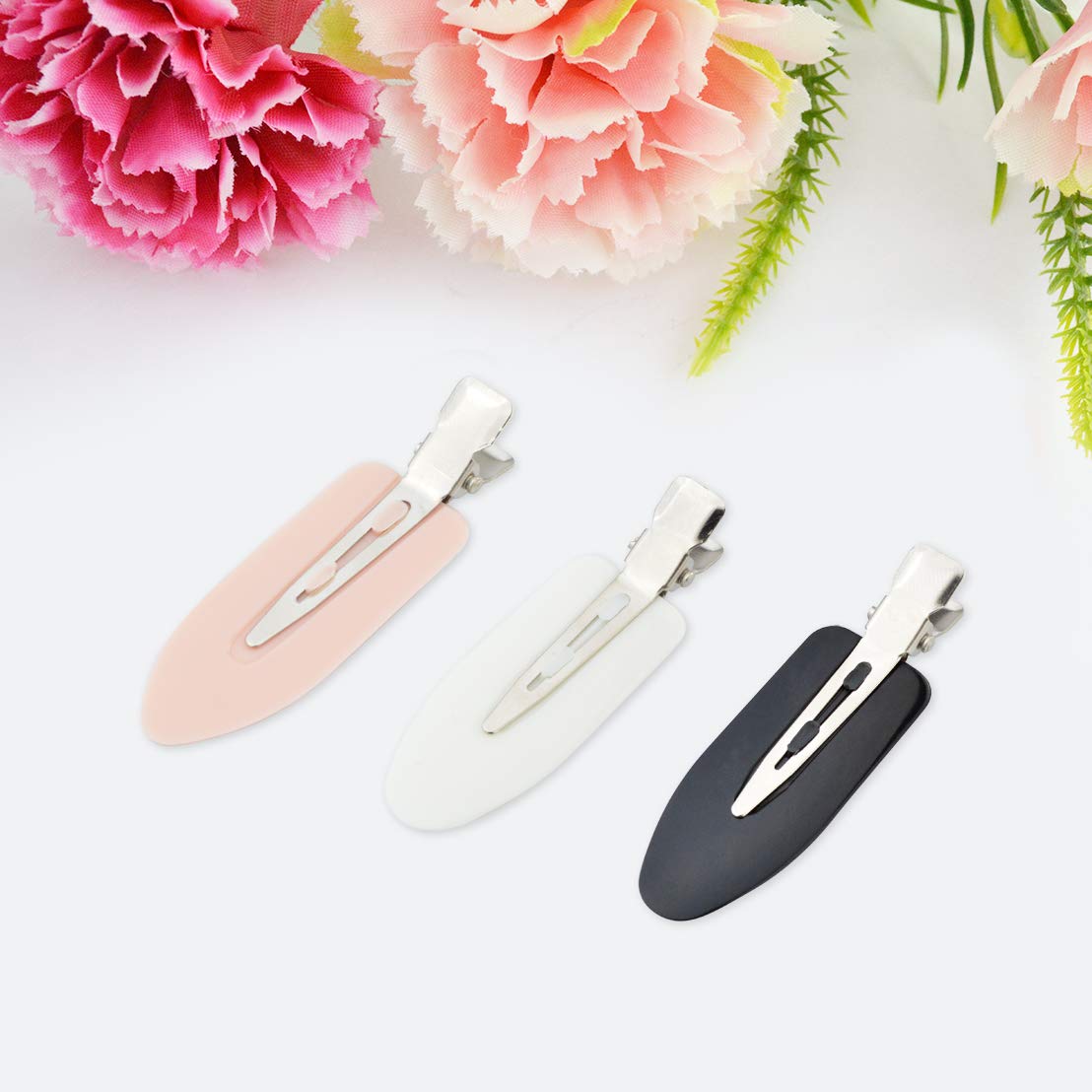 Wobe 24 Pcs No Bend Hair Clips Pin Curl Creaseless Clips No Crease Hair Clip for Hairstyle Bangs Finger Waves Makeup Application Hairdressing Hairpins Beauty & Personal Care Wobe