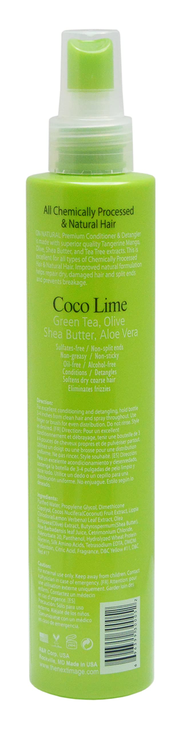 On Natural Premium Oil-Free Weave & Wig Spray Coco Lime 8 fl oz ON Organic Natural Premium Oil-Free Weave & Wig Spray Coco Lime 8 fl oz Beauty & Personal Care On Natural