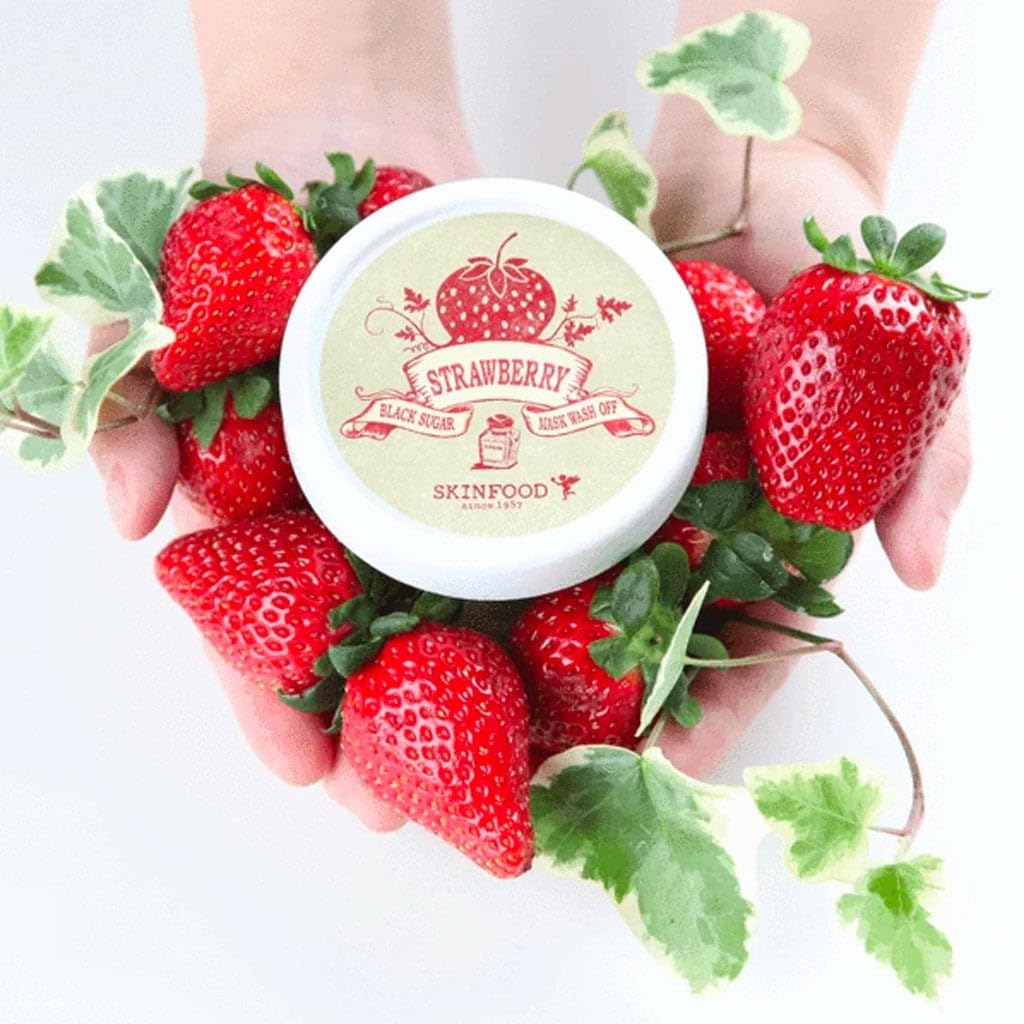 SKINFOOD Black Sugar Strawberry Mask Wash Off 3.38 fl.oz. (100g) Beauty & Personal Care SKINFOOD 1957