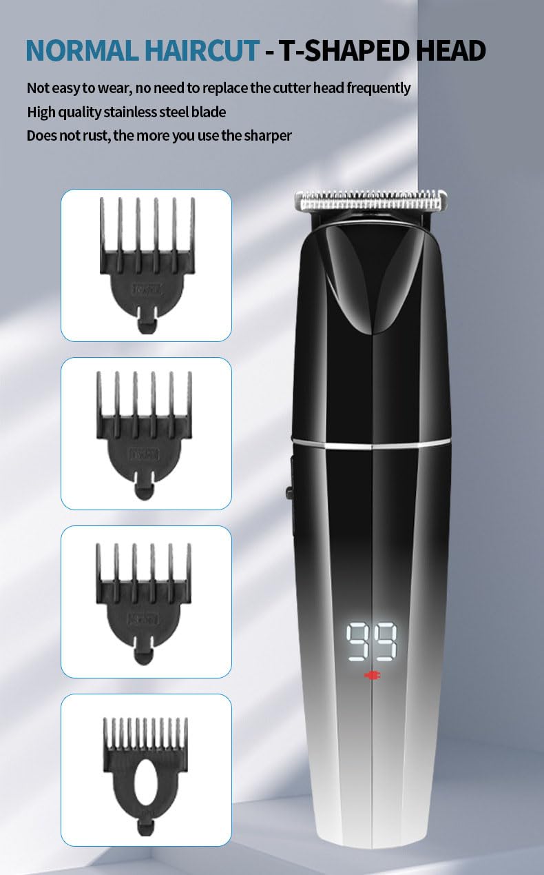 GLESVOWIO Multifunctional Beard Trimmer for Men 6 in 1 Hair Clippers Kit Precision Cordless Grooming for Body Nose Ear with Foil Razor Beauty and Personal Care GLESVOWIO