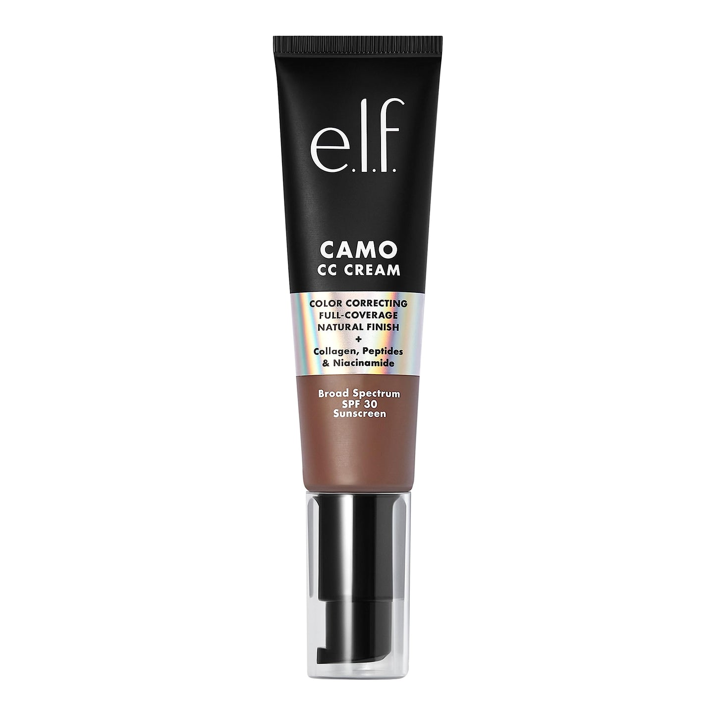 e.l.f. Camo CC Cream, SPF 30 Color-Correcting Medium-To-Full Coverage Face Foundation, Delivers An Airbrushed Finish, Vegan , Deep 560 C Beauty & Personal Care e.l.f.
