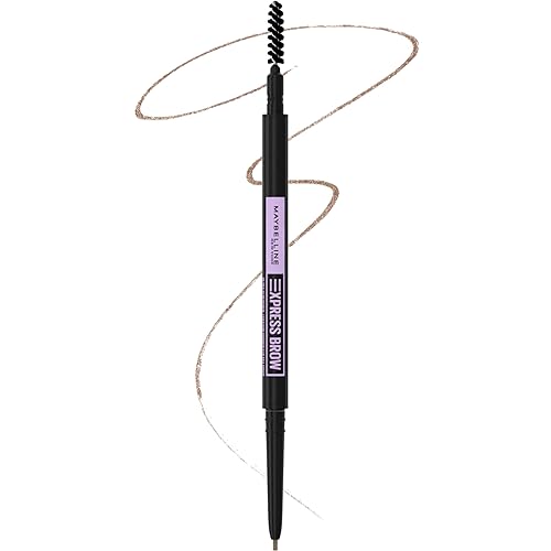 Maybelline Express Brow Ultra Slim Eyebrow Makeup, Brow Pencil with Precision Tip and Spoolie for Defined Eyebrows, Blonde, 1 Count Beauty & Personal Care MAYBELLINE