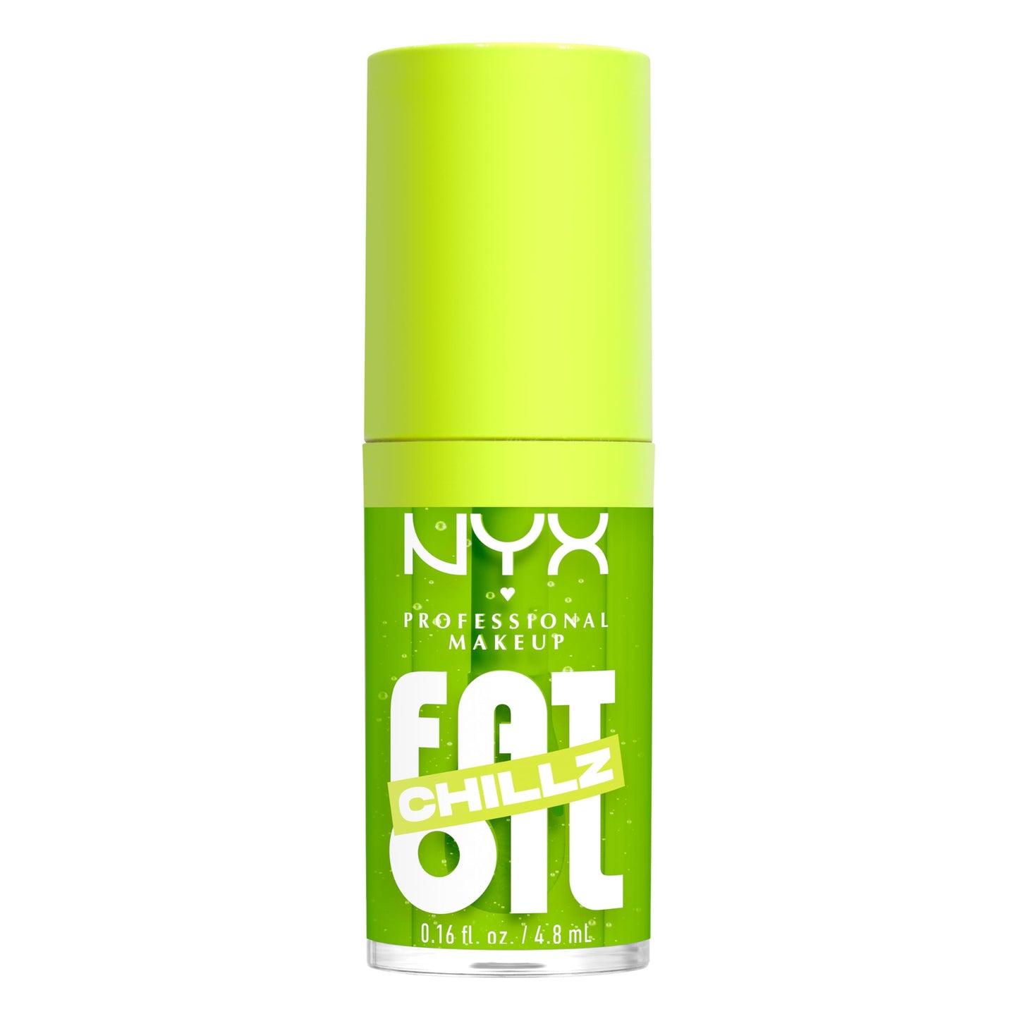 NYX PROFESSIONAL MAKEUP Fat Oil Chillz, Moisturizing, Shiny and Vegan Tinted Lip Gloss - Kiwi Freeze (Sheer Green) Beauty & Personal Care NYX PROFESSIONAL MAKEUP