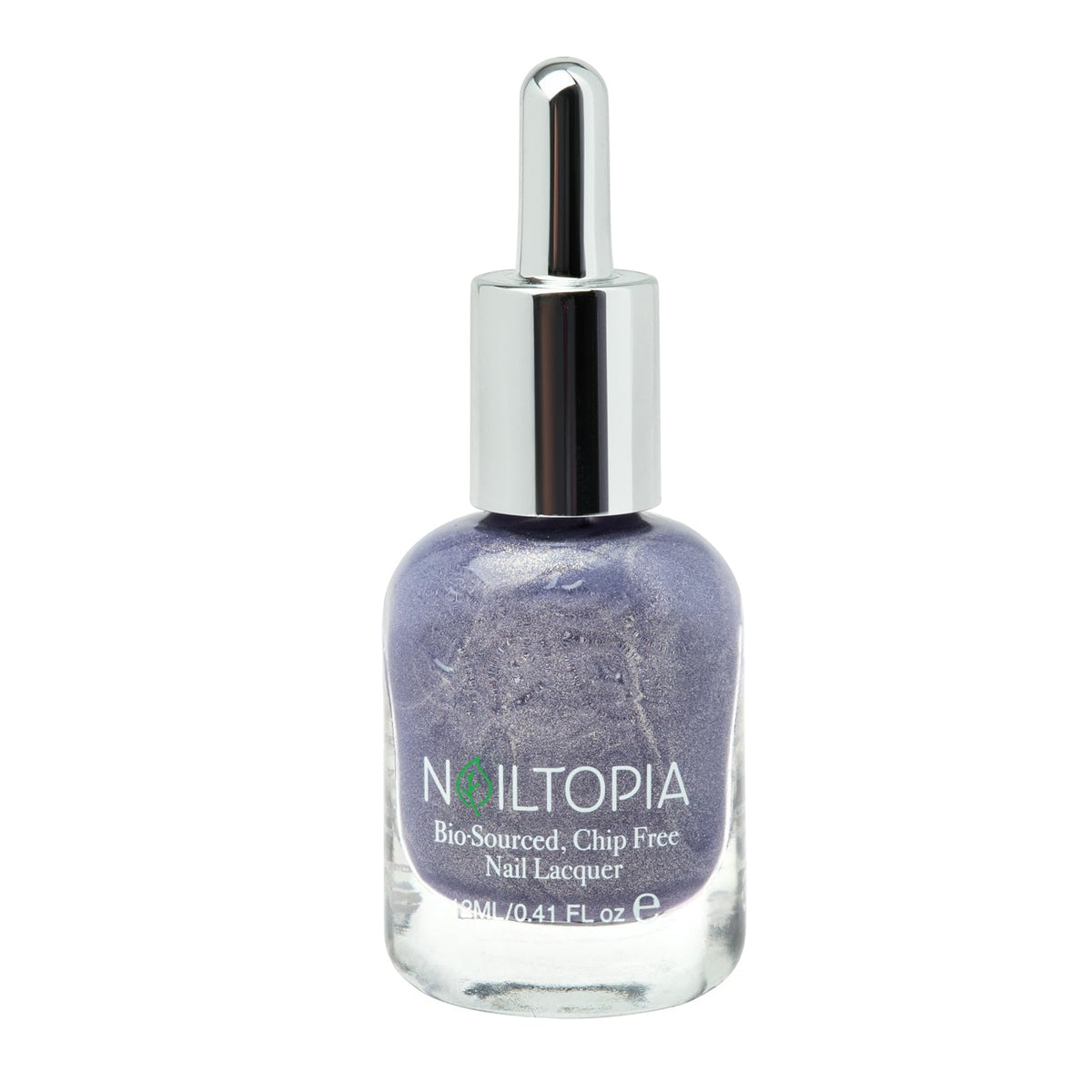 Nailtopia - Plant-Based Chip Free Nail Lacquer - Non Toxic, Bio-Sourced, Long-Lasting, Strengthening Polish - Stay Inspired (Medium Purple With Gold