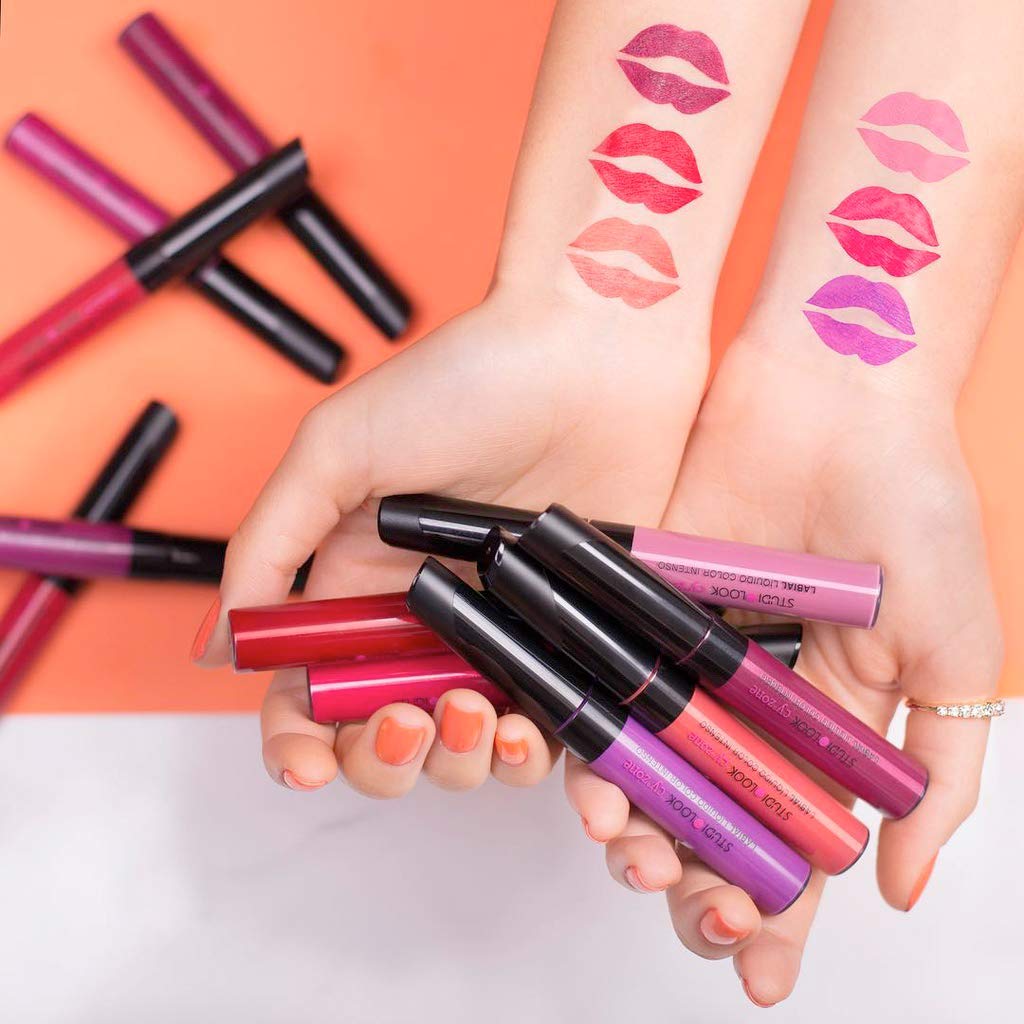 Cyzone Studio Look Intense Color Liquid Lipstick, Long-lasting, High Fixing, Color: Mauve .20 oz (6ml) Beauty & Personal Care Pousutong