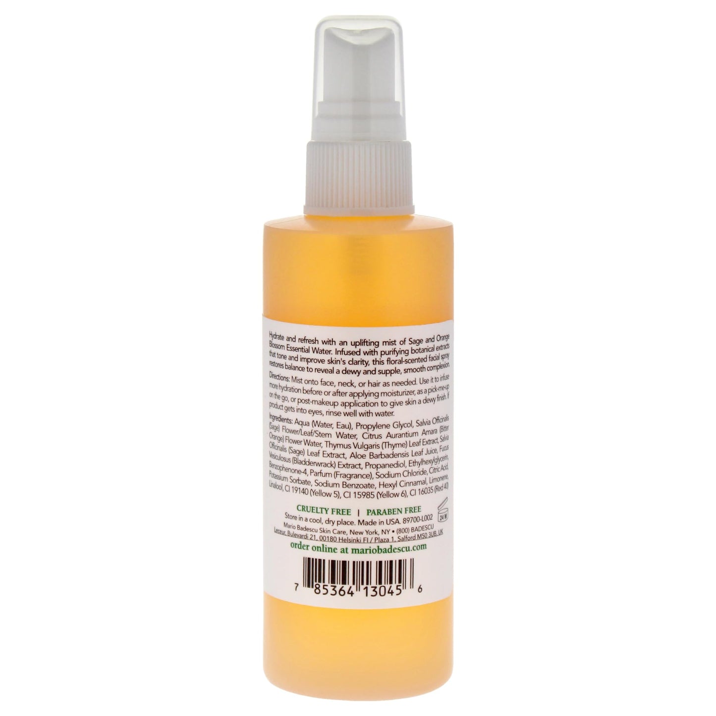 Mario Badescu Facial Spray with Aloe, Sage and Orange Blossom for All Skin Types | Face Mist that Hydrates & Uplifts | 4 FL OZ Beauty & Personal Care Mario Badescu