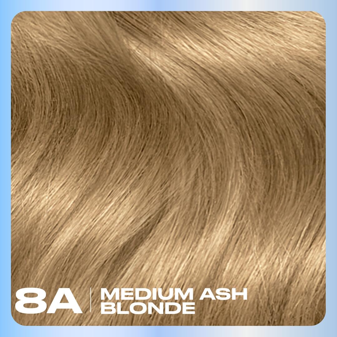 Clairol Nice'n Easy Permanent Hair Dye, 8A Medium Ash Blonde | 100% Gray Coverage | Long?Lasting, Natural?Looking Color & Shine | Pack of 1 Beauty & Personal Care Clairol