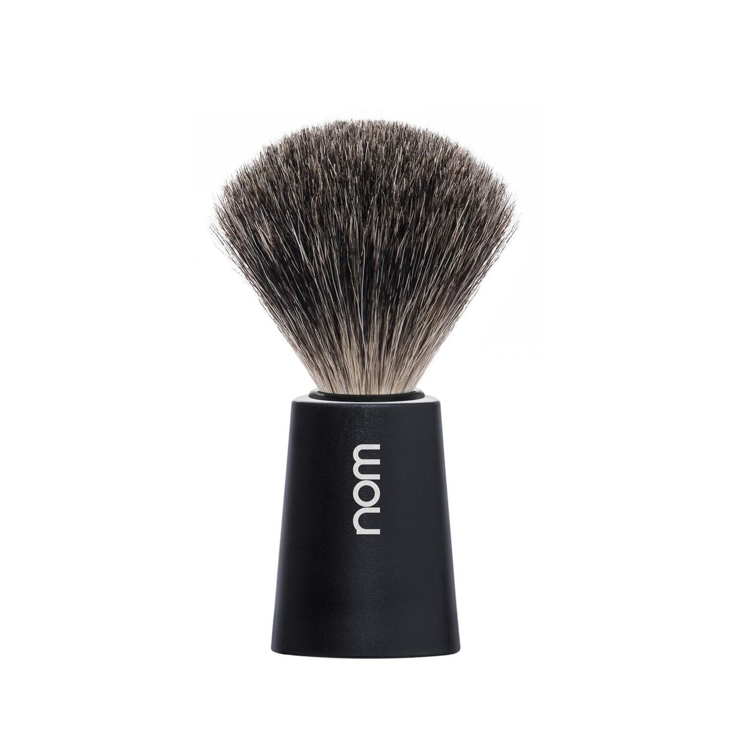 NOM Carl Shaving Brush - Pure Badger Shave Brush for Shaving soaps and creams - Exfoliating Shaving Brush - Black handle Beauty and Personal Care MÜHLE