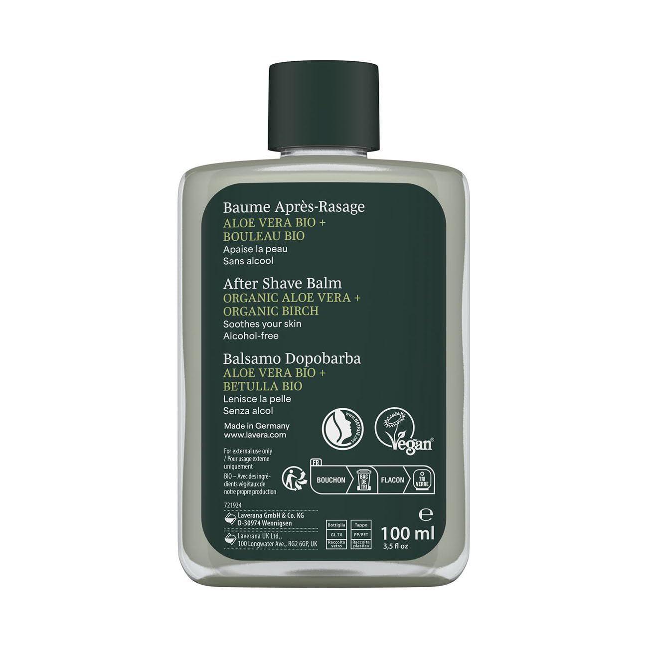 lavera Men sensitiv After Shave Balm - nourishes & refreshes - protects against burning, redness & dryness - soothes irritated skin - vegan - natural Beauty and Personal Care lavera