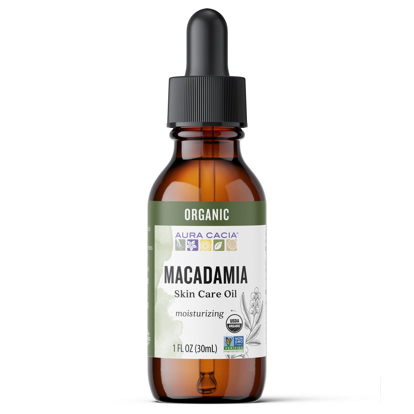 Aura Cacia Organic Skin Care, Protecting Macadamia Oil, 1 Fluid Ounce Beauty & Personal Care Aura Cacia