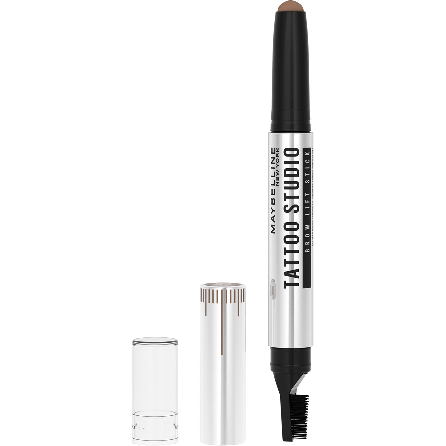 Maybelline TattooStudio Brow Lift Stick Makeup with Tinted Wax Conditioning Complex, Soft Brown, 1 Count Beauty & Personal Care MAYBELLINE