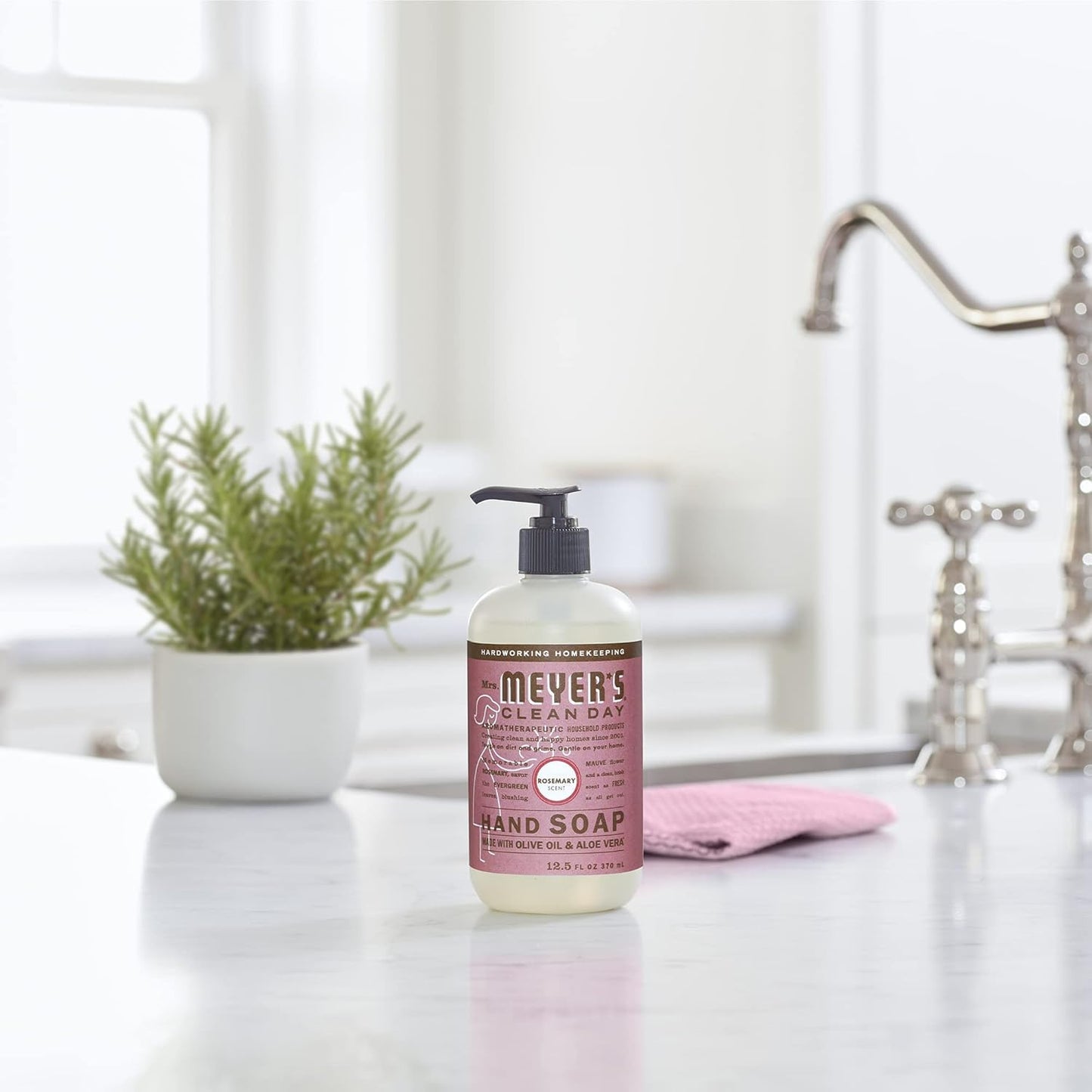 Mrs. MEYER'S Liquid Hand Soap - Rosemary - 12.5 Fl Oz -(Pack of 6) Beauty & Personal Care Mrs. MEYER'S