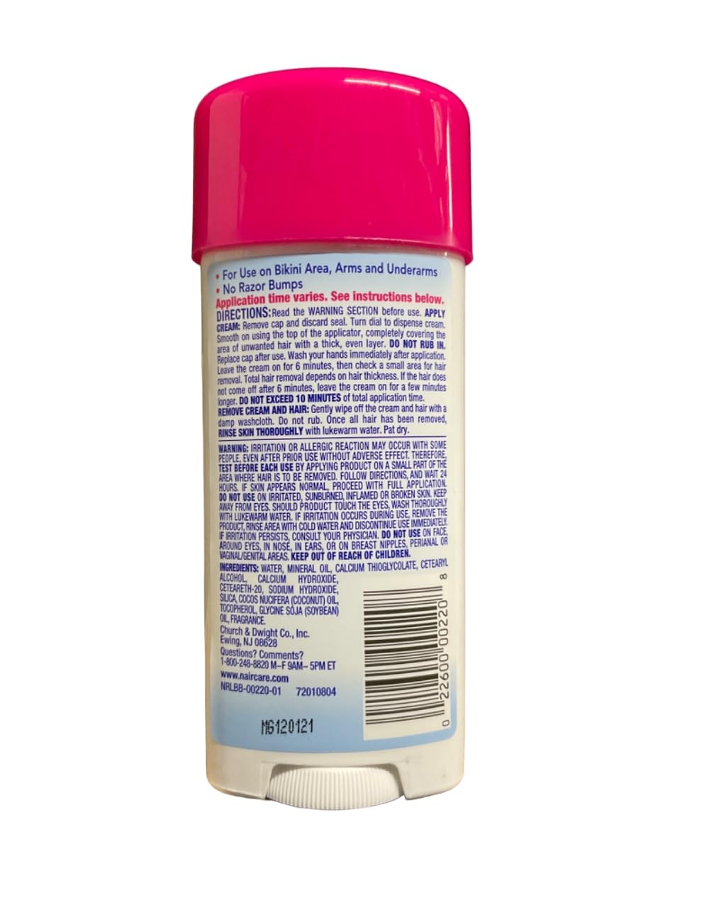 Nair Hair Remover Sensitive Glide Away Coconut Oil 3.3 Ounce (Pack of 3) Beauty & Personal Care Nair