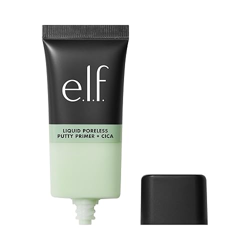 e.l.f. Liquid Poreless Putty Primer + Cica, Face Primer For Gripping Makeup, Visibly Reducing Redness & Soothing Skin, Vegan Beauty & Personal Care e.l.f.