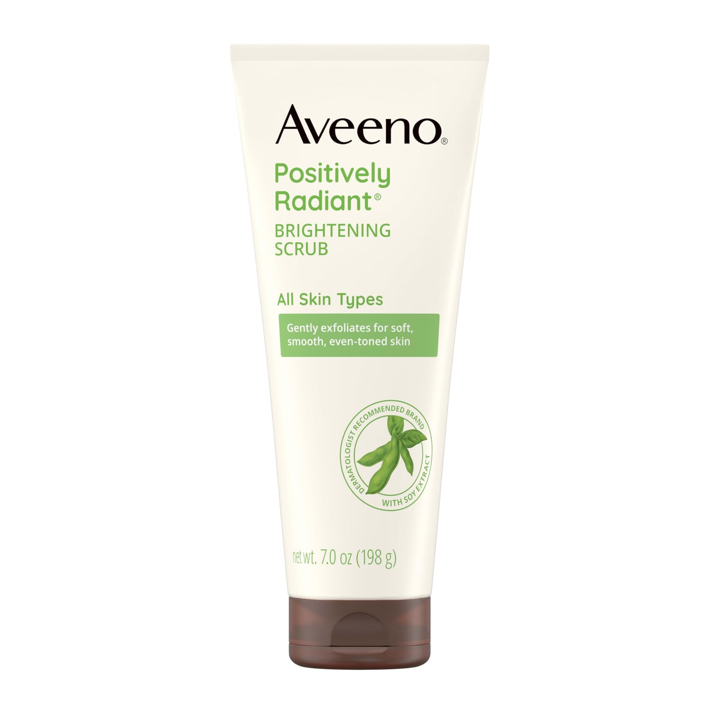 Aveeno Positively Radiant Skin Brightening Daily Facial Scrub with Moisture-Rich Soy Extract, Gently Exfoliates & Cleanses for Soft, Smooth, More Beauty & Personal Care Aveeno
