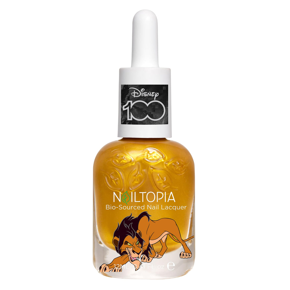 Nailtopia Bio-Sourced Chip Free Nail Lacquer Disney Collection, Scar, 0.41 oz - All Natural - Vegan - Strengthening - Quick-Dry - Long Lasting