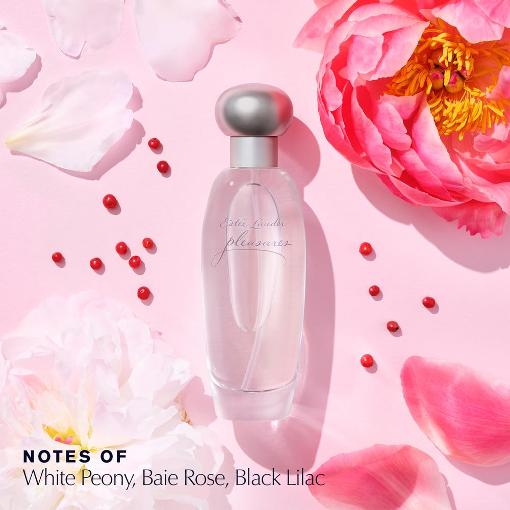 Estée Lauder Pleasures Eau de Parfum Spray with Notes of Lilies, White Peonies & Jasmine | Perfumes for Women, 3.4 Fl Oz Beauty & Personal Care Estée Lauder
