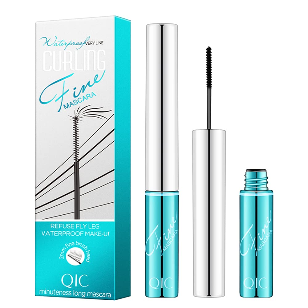 Waterproof Mascara for Fine Short Eyelash, Washable Voluminous Eyelash Mascara Intense Lengthening Mascara for Women, Black (0.1 fl. Oz) Beauty & Personal Care LESITI