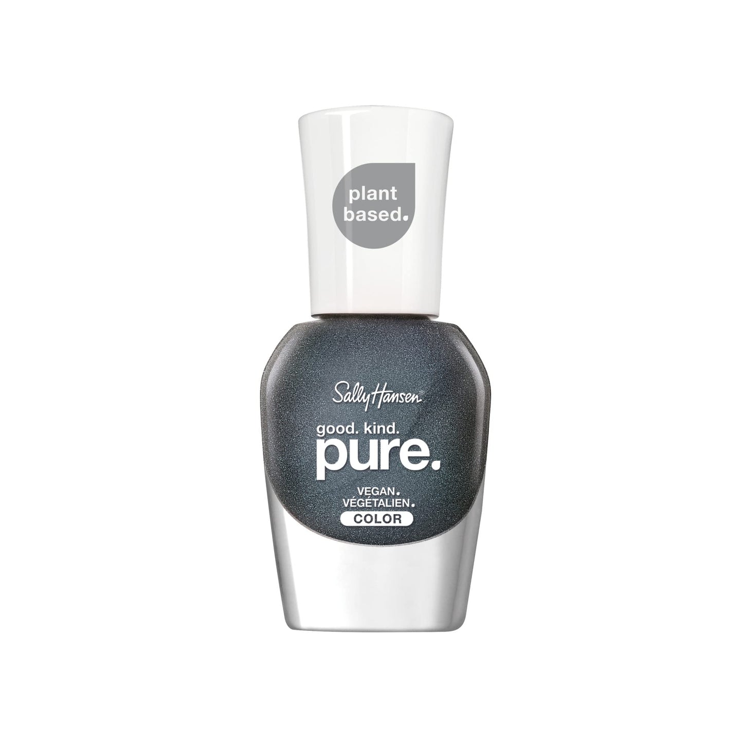 Sally Hansen Good. Kind. Pure. Nail Polish | Plant-Based, Vegan, 16-Free Formula | Opaque, Shimmery | 400 Lava Rocks | Dark Grey Nail Color Beauty & Personal Care Sally Hansen